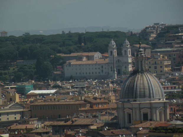  Le parc de la Villa Borghèse vu depuis le Janicule